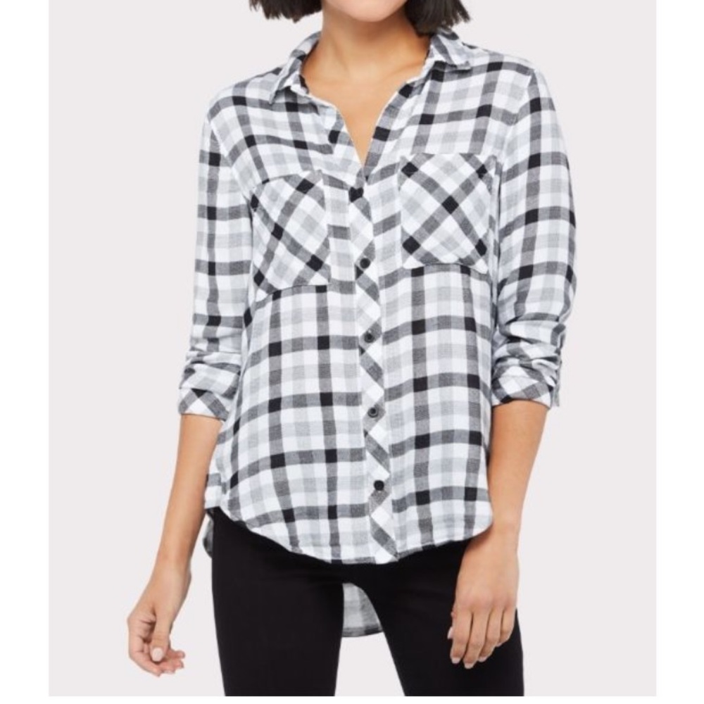 Cloth & Stone Snow White Button Down Medium